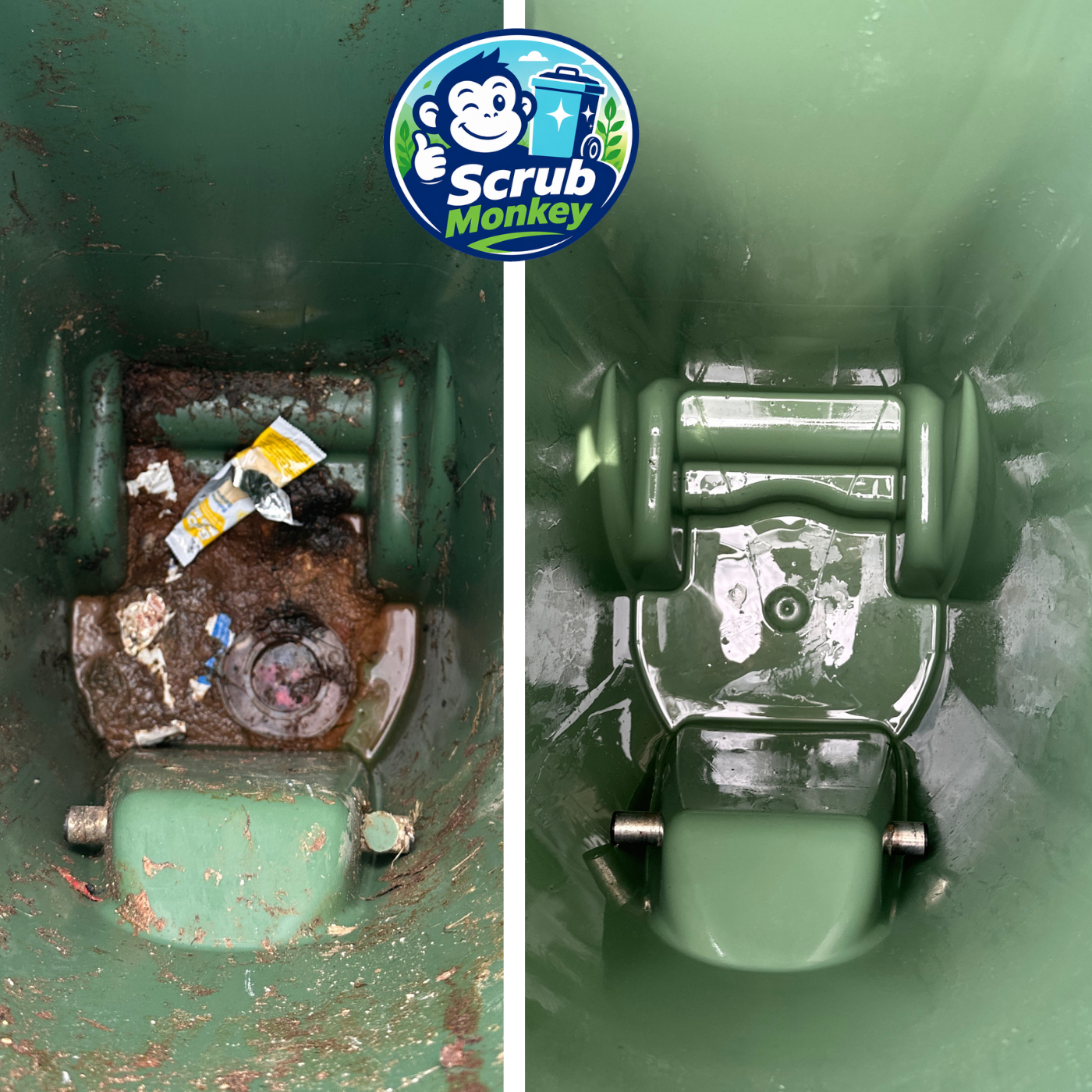 A spotless bin, freshly cleaned